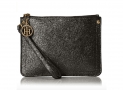 Tommy Hilfiger Metallic Wristlet, Black, One Size $31.75