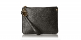 Tommy Hilfiger Metallic Wristlet, Black, One Size $31.75