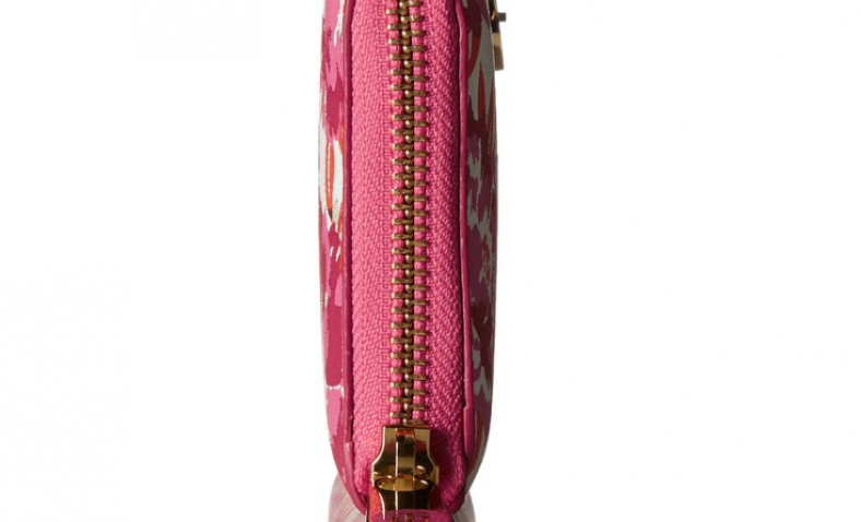 Tommy Hilfiger TH Floral Zip Around Wallet, Pink/Coral, One Size $32.56