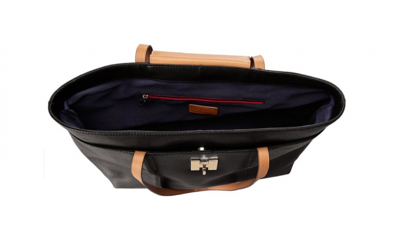 Tommy Hilfiger Turnlock Travel Tote, Black, One Size$50.82