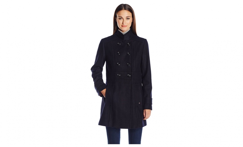 42% off!  Tommy Hilfiger Women’s Mid-Length Wool Peacoat $67.50