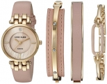 Ennding soon! 66% off! Anne Klein Women’s AK2684LPST Diamond-Accented Gold-Tone Watch $49.99