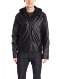 Calvin Klein Men’s Faux Leather Hoody $27.60