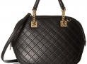 59% off!  Calvin Klein Permanent Quilted Lamb Round Satchel $102.84