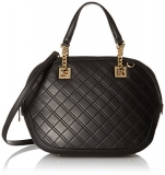 59% off!  Calvin Klein Permanent Quilted Lamb Round Satchel $102.84