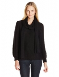 Calvin Klein Women’s Slub Yarn Sweater with Scarf $25.36
