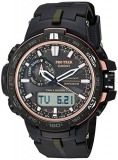 57% off!  Casio ‘Pro Trek’ Quartz Stainless Steel and Resin Sport Watch, Color:Black $300.68