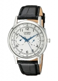 48% off!  Citizen Men’s Eco-Drive Stainless Steel Watch with Black Leather Strap $129.08