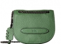 Coach Small Shadow Crossbody in British Racing Green Pebble Leather $139.99