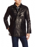 78% off!   Cole Haan Men’s Smooth Lamb Leather Car Coat $178.55