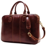 Floto Venezia Slim Brown Briefcase Attache Laptop Case $148.85
