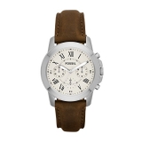Fossil Men’s FS4839 Grant Chronograph Watch With Brown Leather Band $67.67