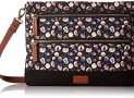 44% off!  Fossil Passport Crossbody-Black Floral $49.54