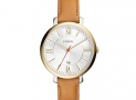 43% off!  Fossil Women’s ES3737 Jacqueline Gold-Tone Stainless Steel Watch with Leather Band $65.49