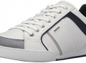 Geox Men’s U Kristof Fashion Sneaker, White/Shell Leather/Suede, 40 M US $46.32