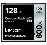 Lexar LCF128CRBNA800 Professional 800x 128GB VPG-20 CF Card $69.99