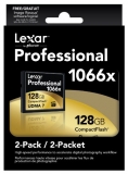 Lexar Professional 1066x 128GB CompactFlash Card – 2 Pack $179.95