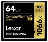 Lexar Professional 1066x 64GB CompactFlash Card $54.99