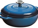 Lodge Color EC3D33 Enameled Cast Iron Dutch Oven, Caribbean Blue, 3-Quart $43.72