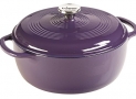 Lodge EC6D93 Enameled Cast Iron Dutch Oven, 6-Quart, Purple $38.99