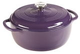 Lodge EC6D93 Enameled Cast Iron Dutch Oven, 6-Quart, Purple $38.99