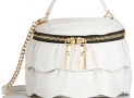 MILLY Astor Ruffle Small Top Zip Crossbody $71.15