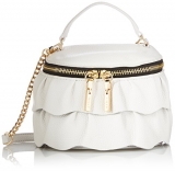 MILLY Astor Ruffle Small Top Zip Crossbody $71.15