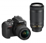 17% off!  Nikon D3400 DSLR Camera with AF-P DX NIKKOR 18-55mm f/3.5-5.6G VR and AF-P DX NIKKOR 70-300mm f/4.5-6.3G ED  $496.95 