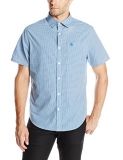 Original Penguin Men’s Mini Gingham Shirt, Snorkel Blue, Small$25.46