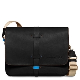 Piquadro Laptop Messenger Bag with iPad Air Sleeve Handmade By Tuscan Craftsmen $102.06