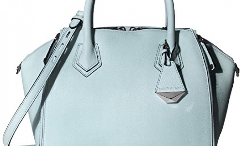 Rebecca Minkoff Mini Perry Satchel Shoulder Bag, Bleached Blue, One Size$149.99