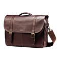 Samsonite Colombian Leather Flap-Over Messenger Bag, Brown