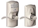 Gold Box!  Schlage FE595 CAM 619 ACC Camelot Keypad Entry with Flex-Lock and Accent Levers $82.25