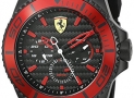 43% off!  Scuderia Ferrari Quartz Stainless Steel and Silicone Casual Watch, Color:Black (Model: 0830310) $140.00