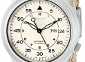Seiko Men’s SNK803 Seiko 5 Automatic Watch with Beige Canvas Strap $47.23