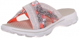 Skechers Performance Womens Go Walk-Fiji Sandal, Natural Coral Flower, 6 M US $29.96