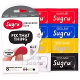 Sugru Mouldable Glue – Black & White (Pack of 8) £6.99
