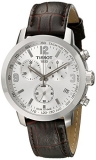 Tissot Men’s TIST0554171603700 PRC 200 Chronograph Stainless Steel Watch with Brown Leather Band $307.00
