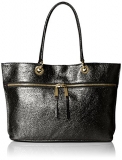Tommy Hilfiger Camille Leather Tote Top Handle Bag, Black, One Size$57.79