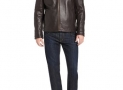 Only for size M! Tommy Hilfiger Men’s Rugged Open-Bottom Leather Jacket $124.77