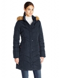 84% off!  Tommy Hilfiger Women’s Long Chevron Quilted Down Alternative Coat $52.56