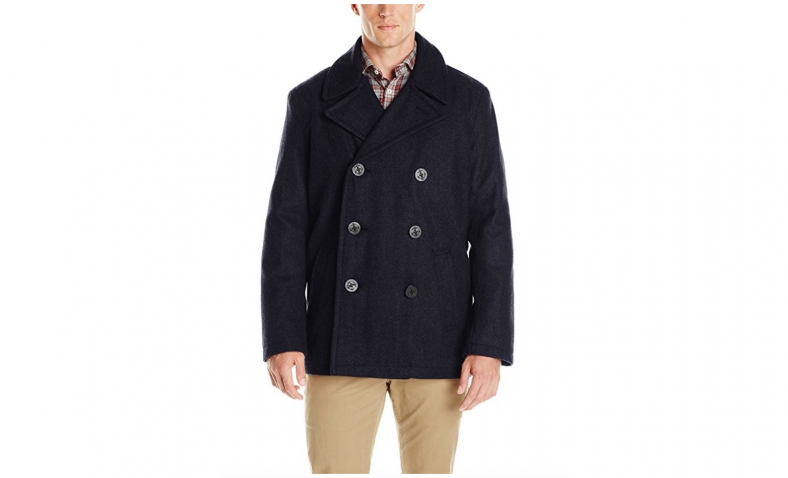 Good price for Grey/XL  Tommy Hilfiger Men’s Wool-Blend Melton Classic Peacoat $29.59